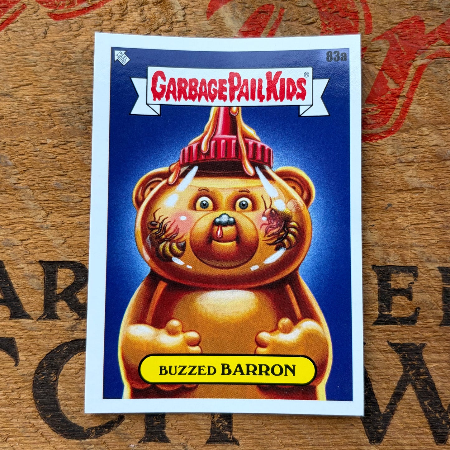 【USA vintage】Garbage Pail Kids BUZZED BARRON Trading Card Sticker