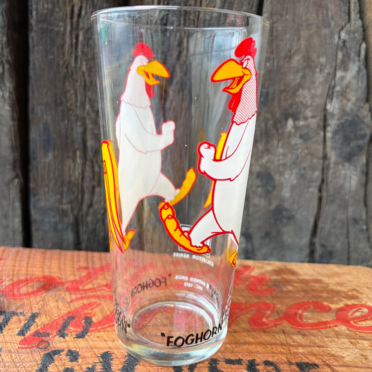 【USA vintage】Looney Tunes Foghorn Leghorn Glass