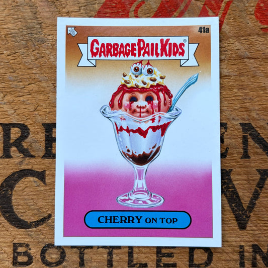 【USA vintage】Garbage Pail Kids CHERRY ON TOP Trading Card Sticker