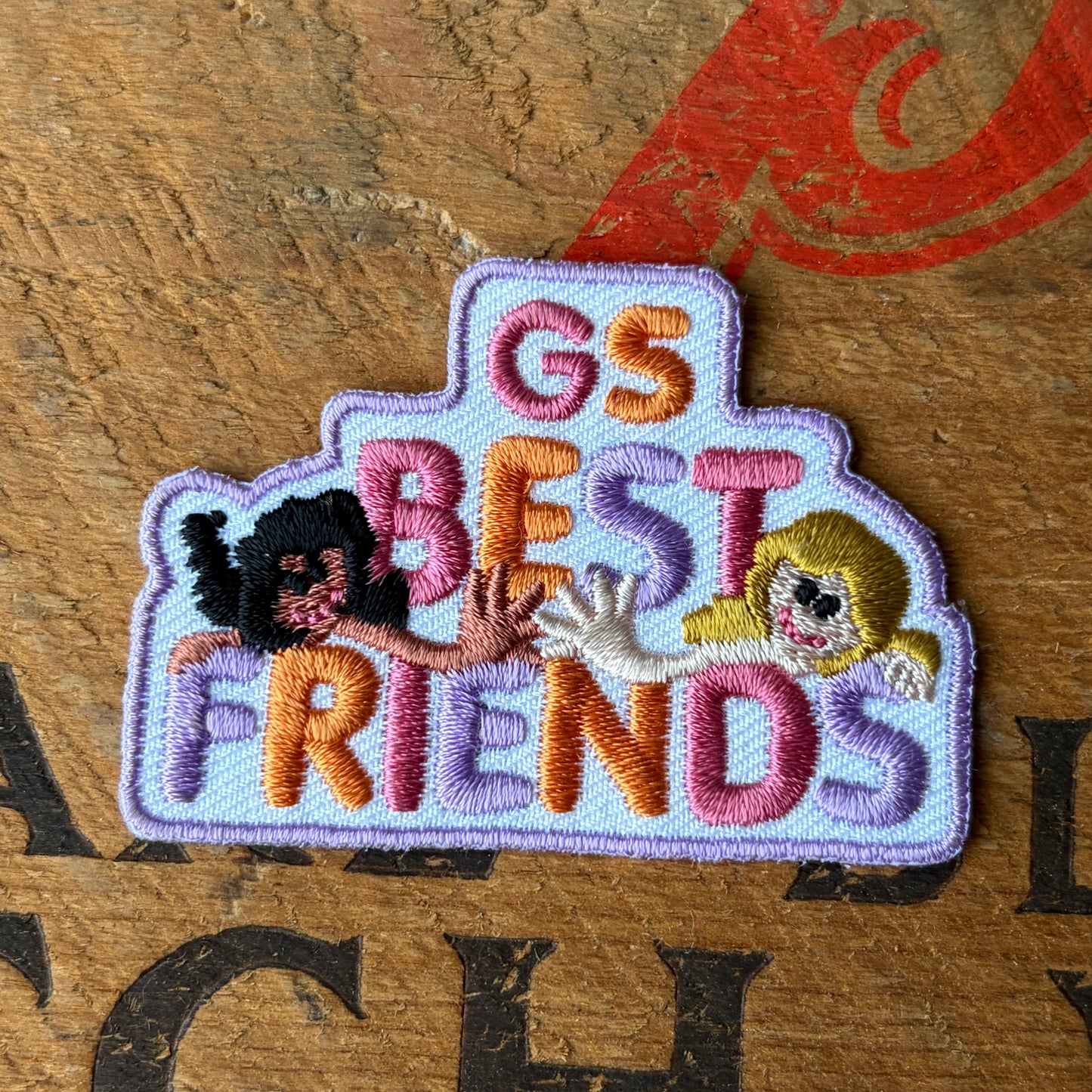【USA vintage】Girl Scout Patch Best Friends