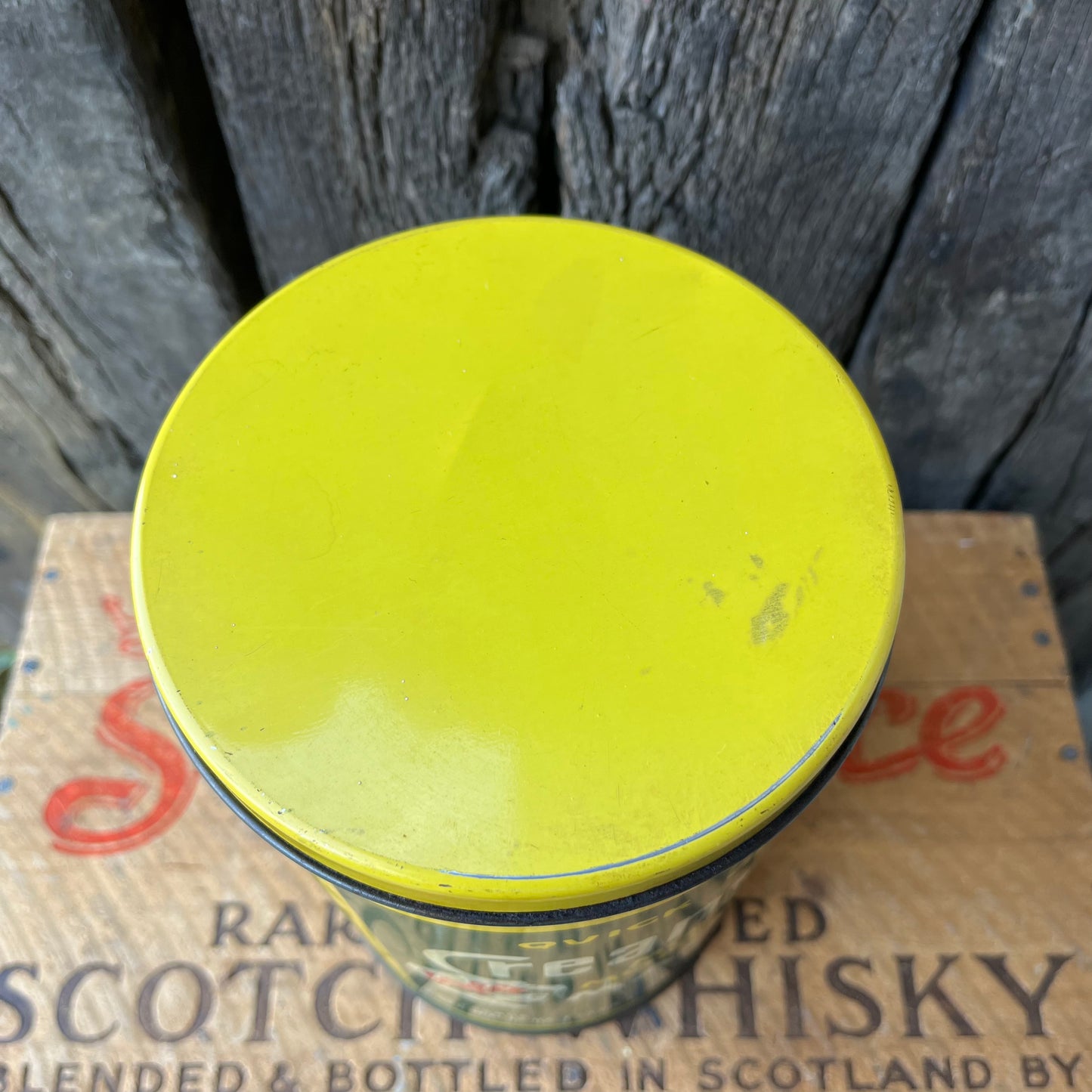 【USA vintage】80s Creamettes Macaroni Tin Can