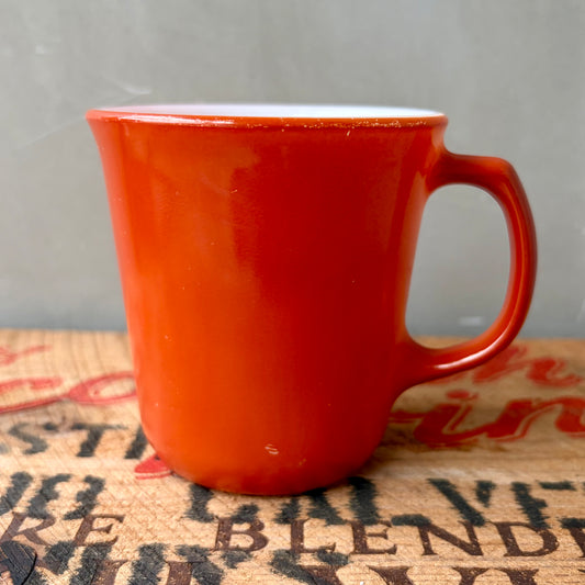 【USA vintage】PYREX Mug Cup Orange