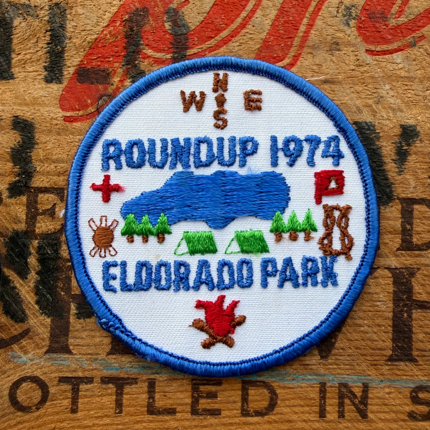 【USA vintage】Boy Scout ROUNDUP 1974 ELDORADO PARK Patch