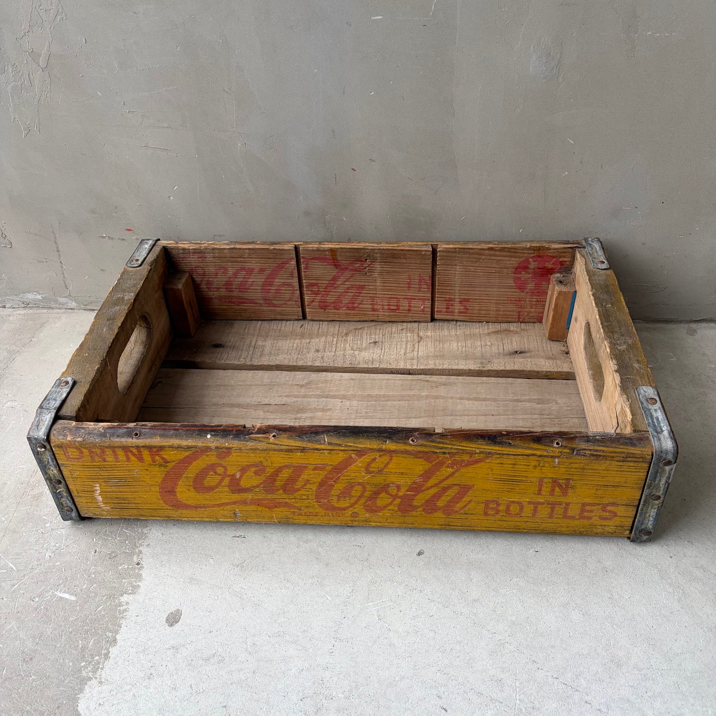 【USA vintage】Coca-Cola Wooden Box