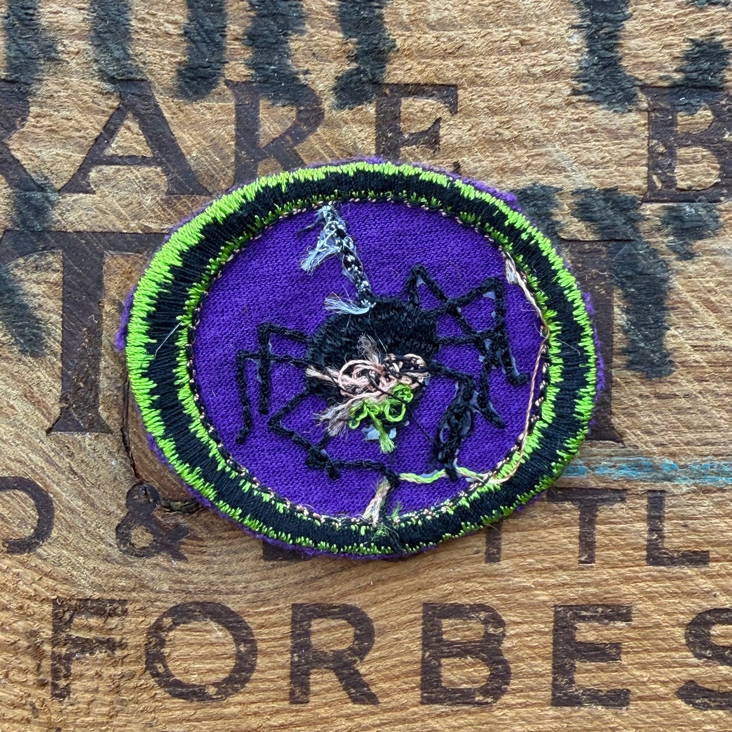 【USA vintage】Halloween Spider Patch