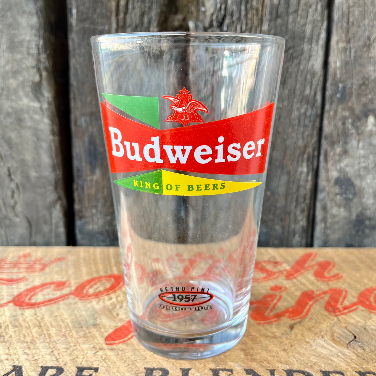 【USA vintage】Budweiser Beer Glass 1957