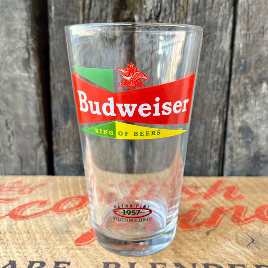 【USA vintage】Budweiser Beer Glass 1957