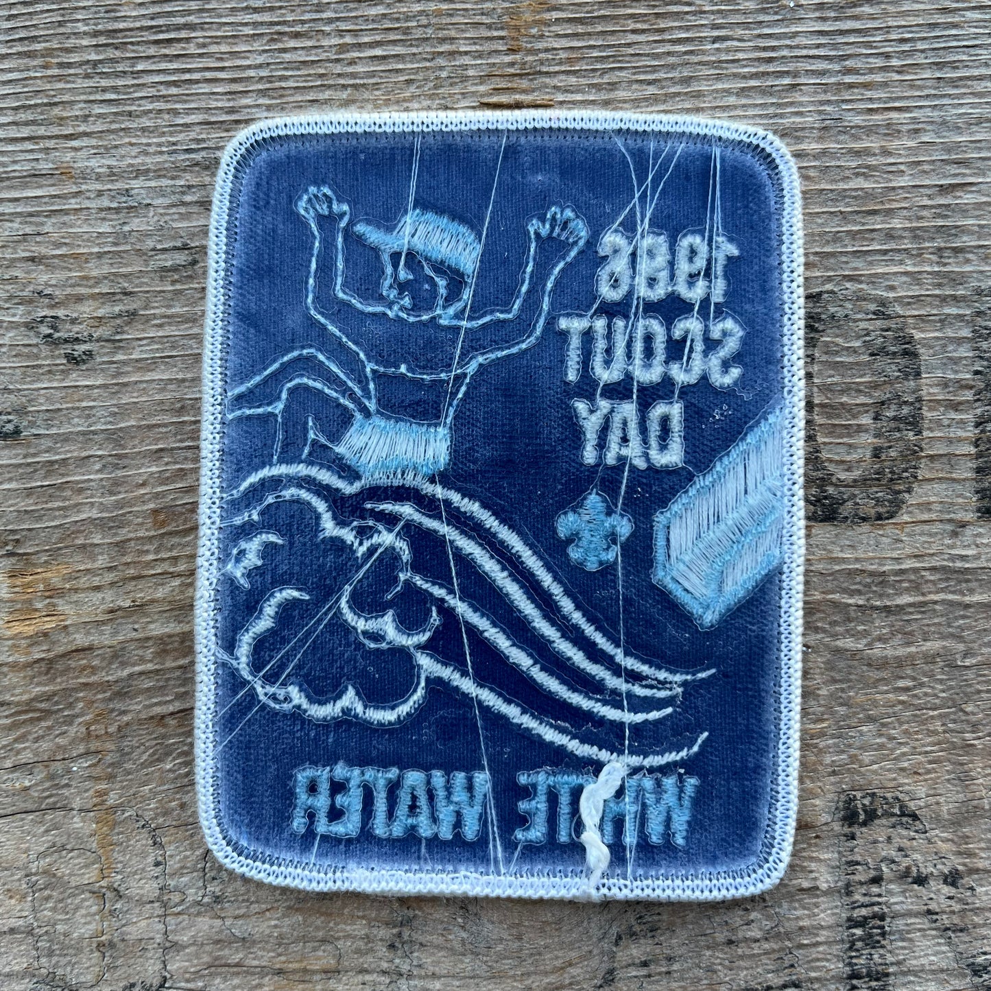 【USA vintage】Boy Scout Patch  1986 SCOUT DAY WHITE WATER