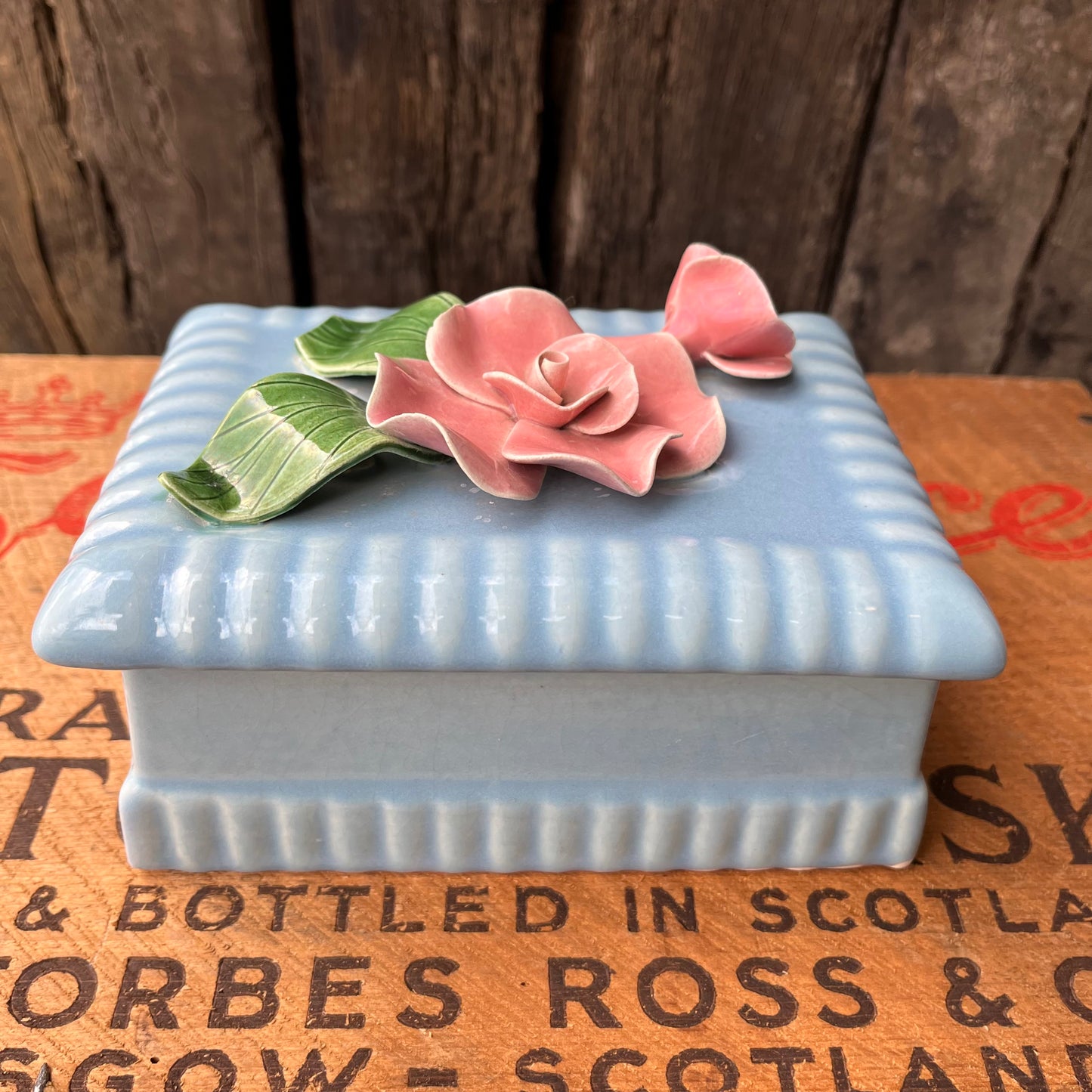 【USA vintage】Pottery Accessory Box