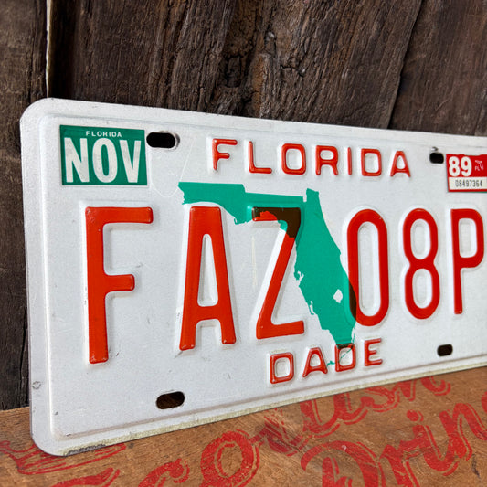 【USA vintage】1980 Florida Number Plate