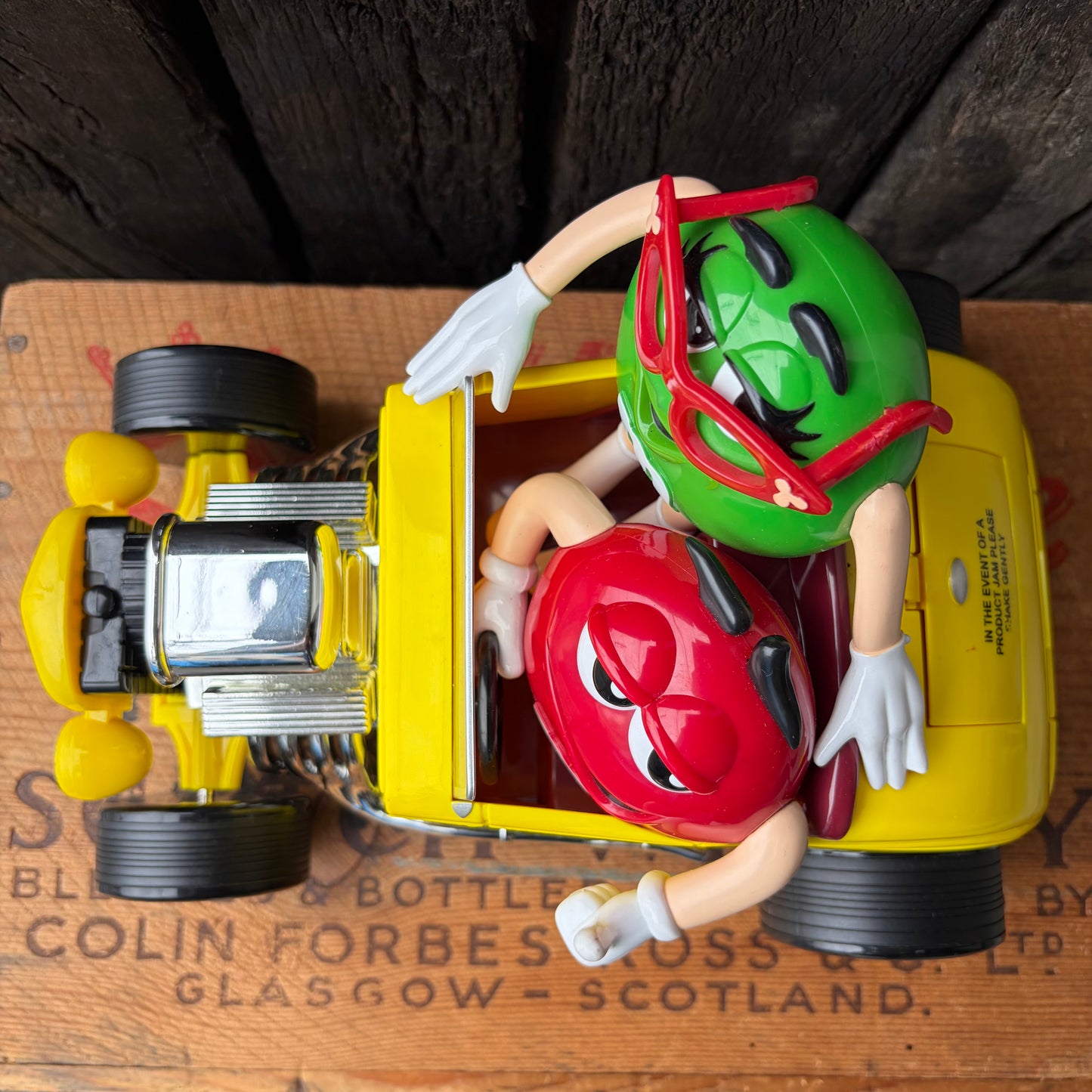 【90s USA vintage】M&M's Rebel Without A Clue Candy Dispenser