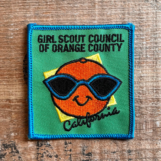 【USA vintage】ワッペン　GIRL SCOUT COUNCIL OF ORANGE COUNTY ガールスカウト