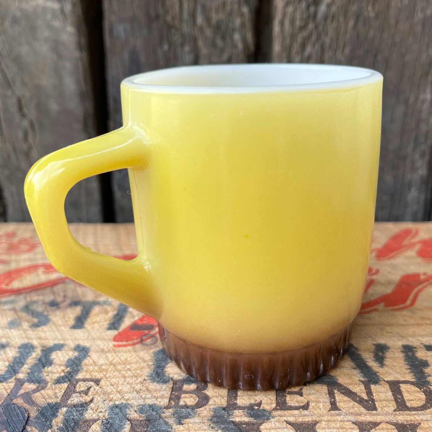 【1960-1976 USA vintage】Fire-King ribbedbottom Mugcup
