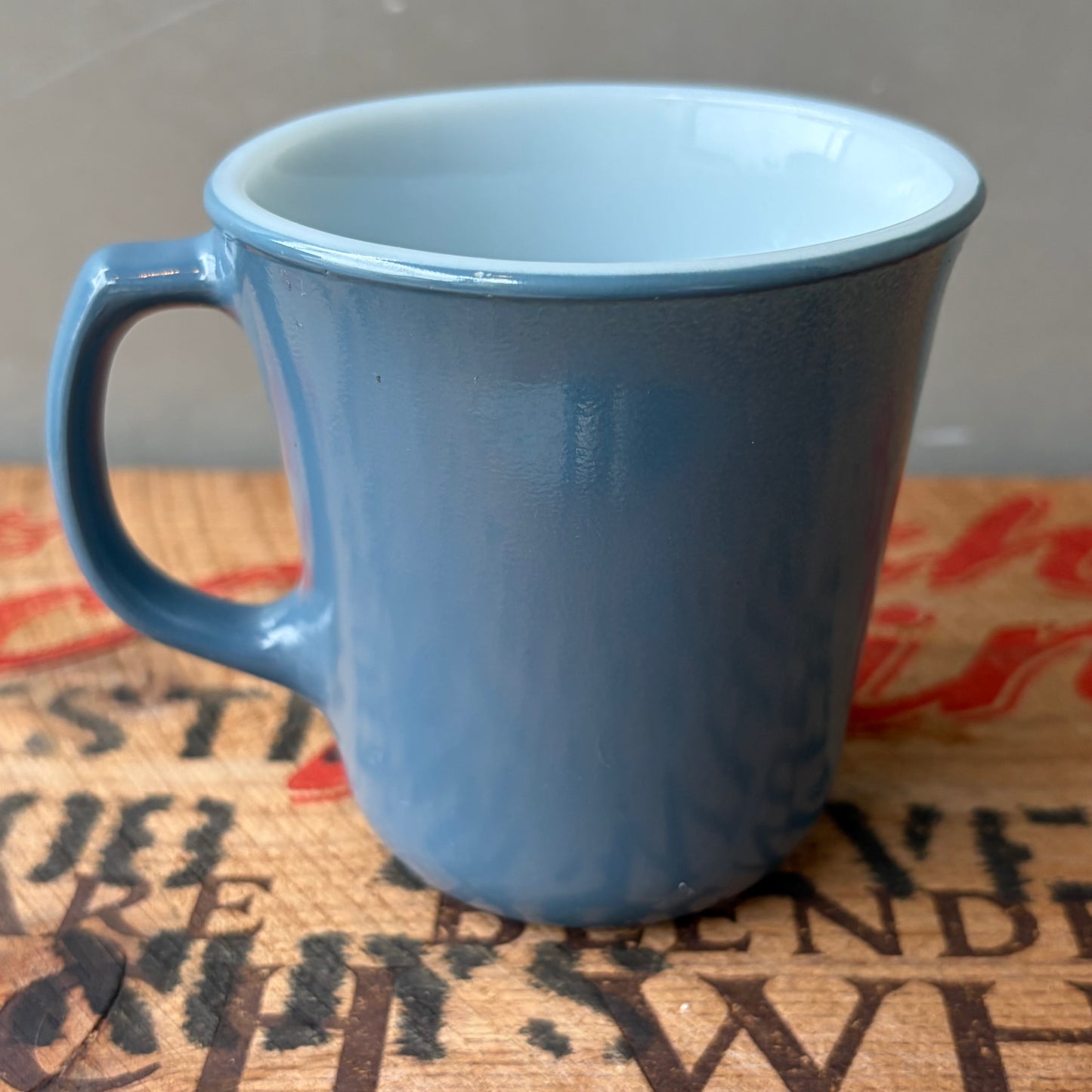 【USA vintage】Corning Mug Cup blue