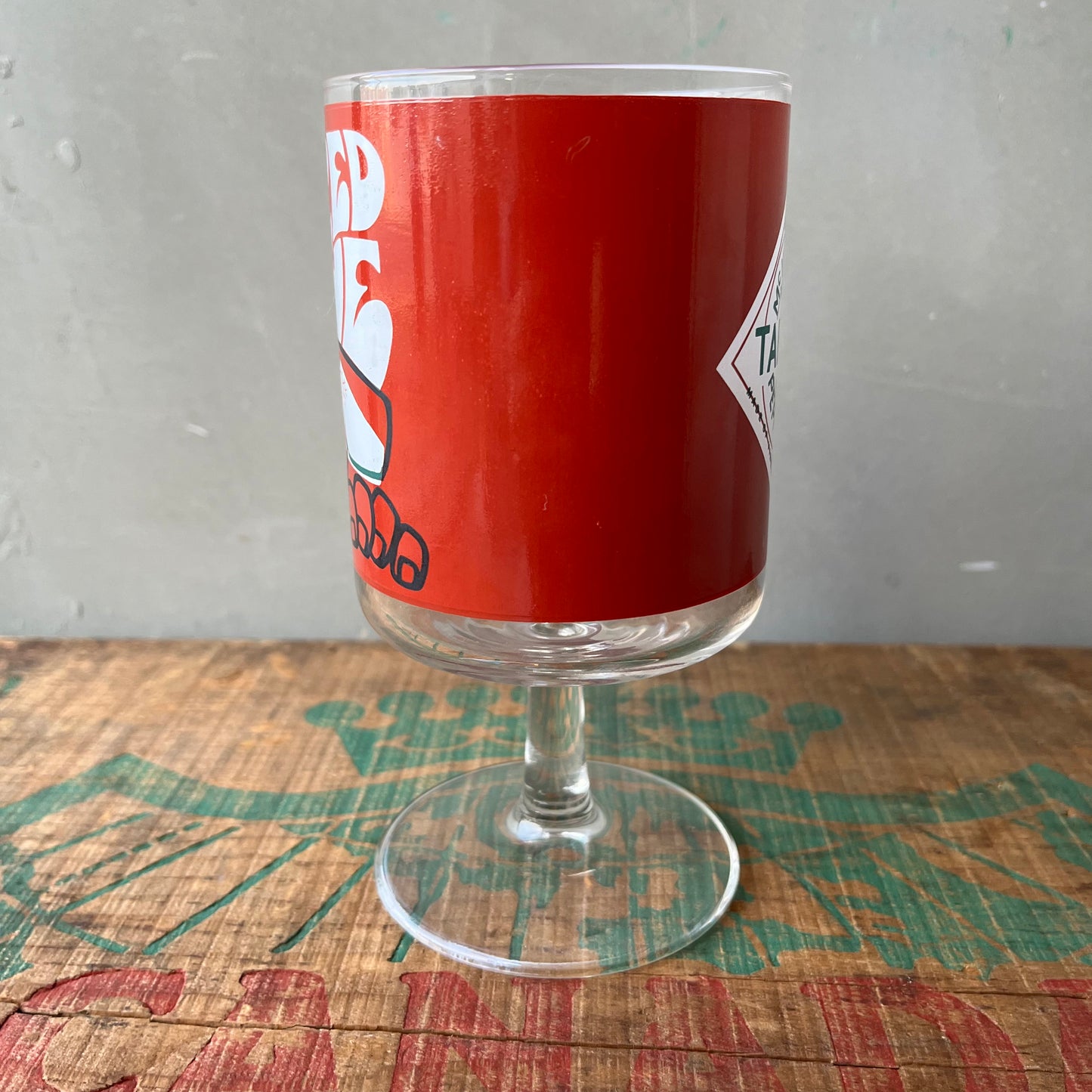 【USA vintage】TABASCO Glass