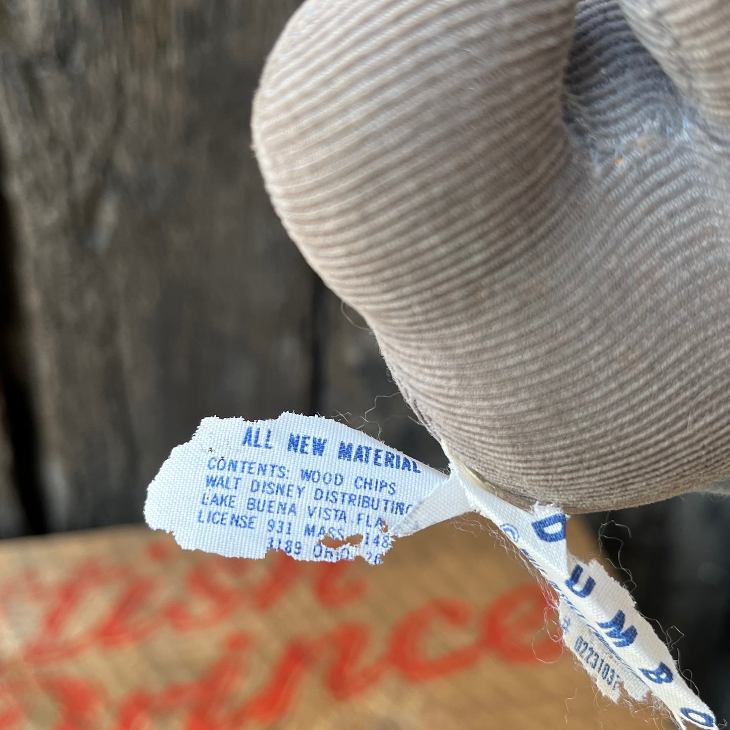 【USA vintage】Dumbo Corduroy Plush