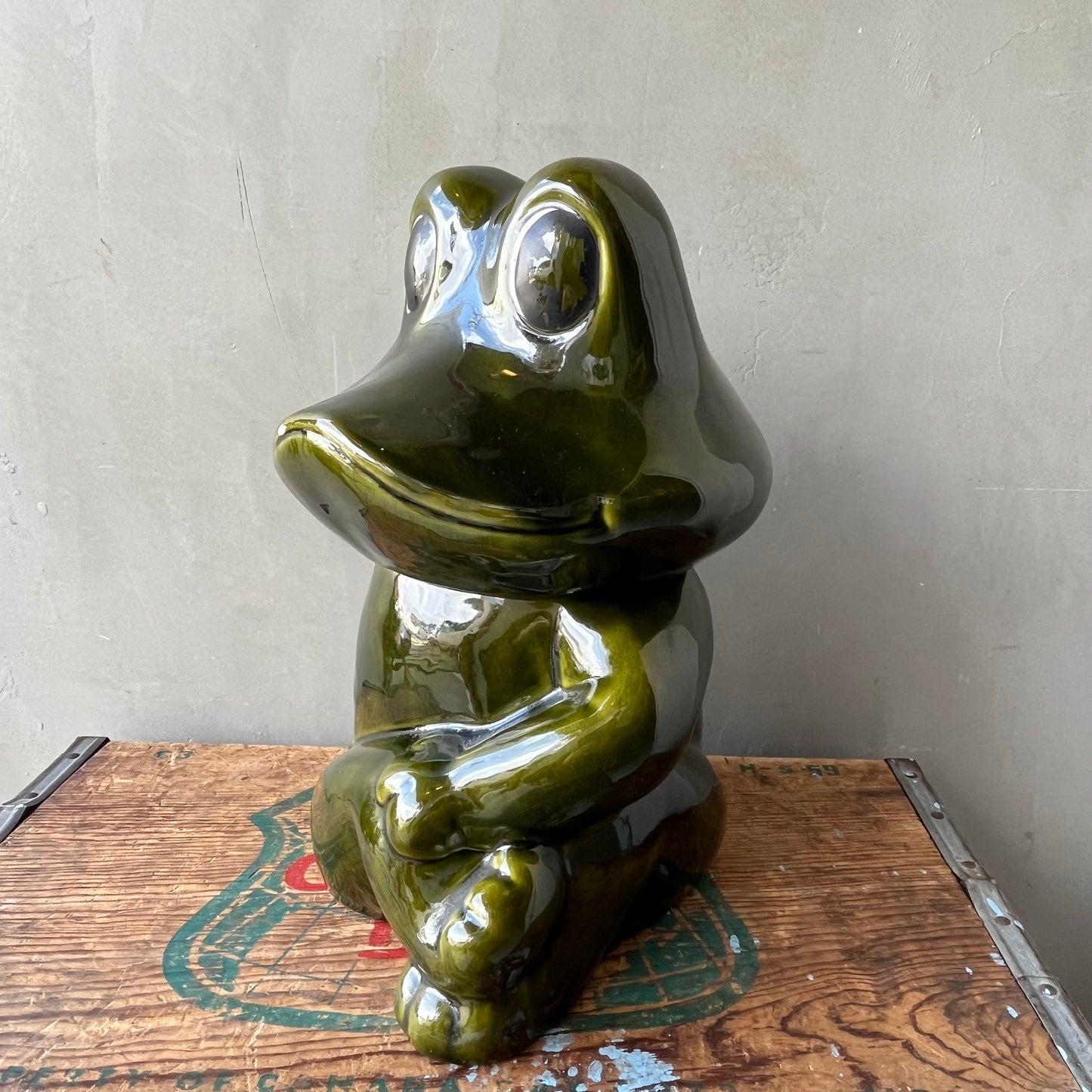 Frog Ranch Jar 【USA vintage】Frog Cookie Jar – 雑貨屋ポッポ