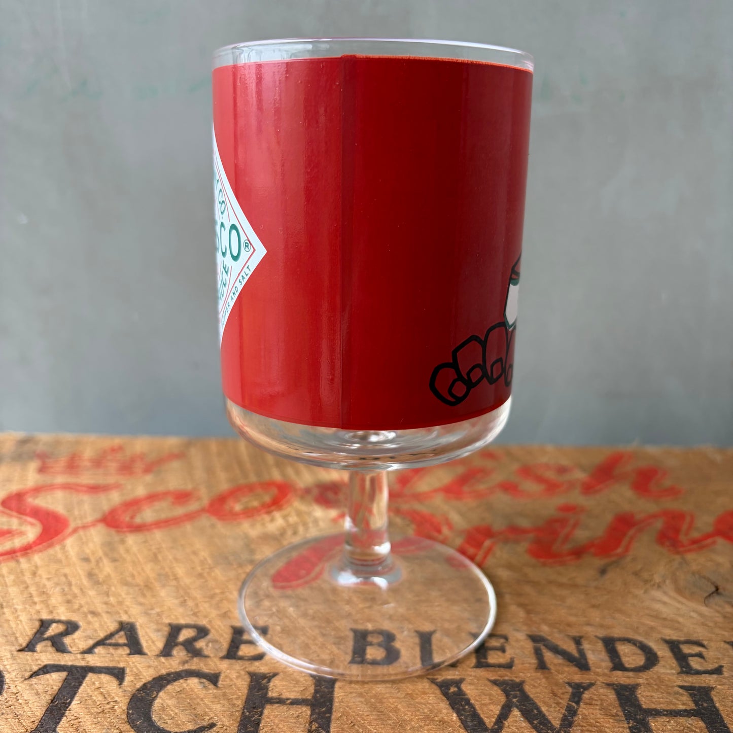 【USA vintage】TABASCO Glass