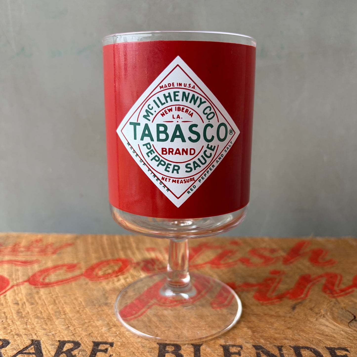 【USA vintage】TABASCO Glass