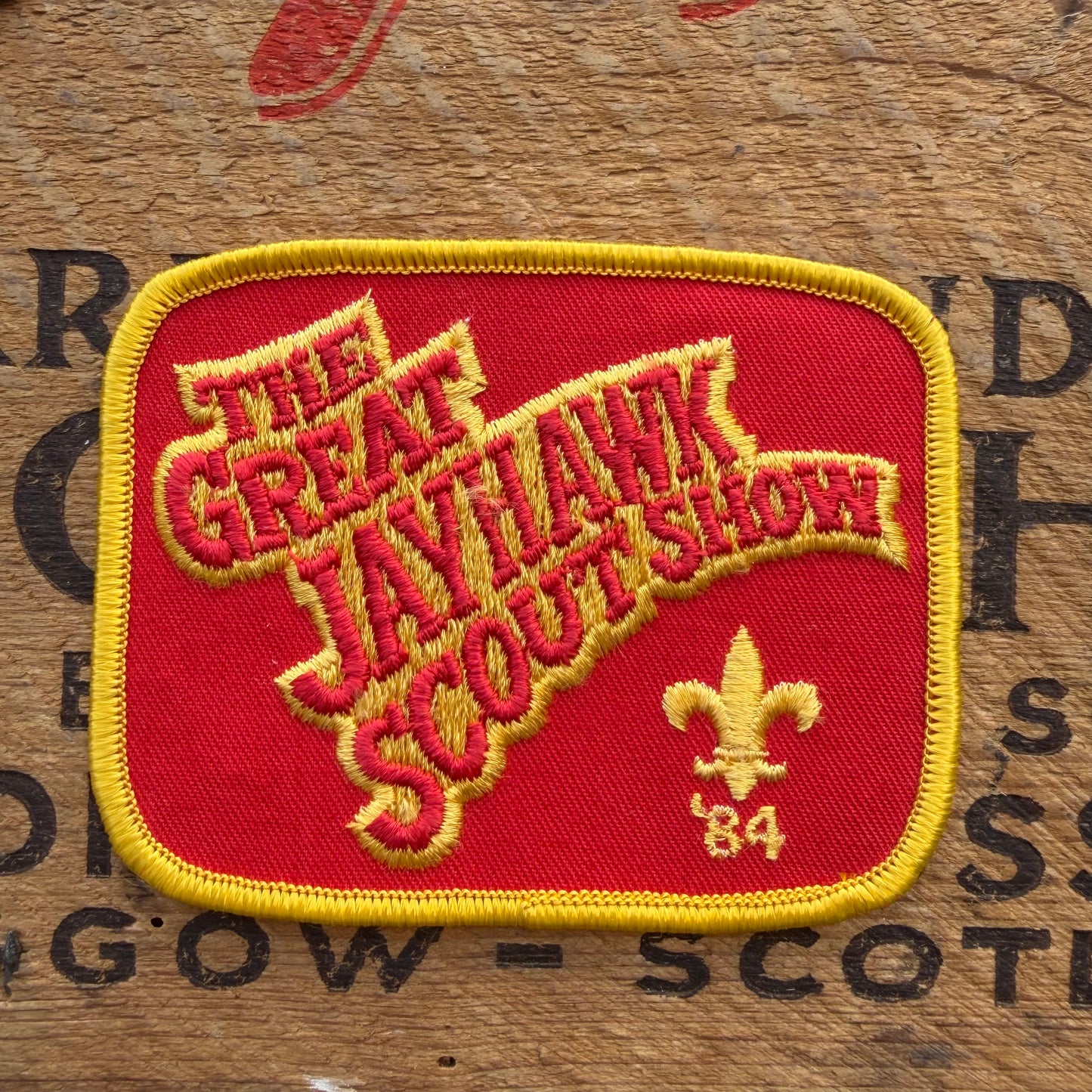 【USA vintage】Boy Scout Patch The Great Jayhawk Scout Show
