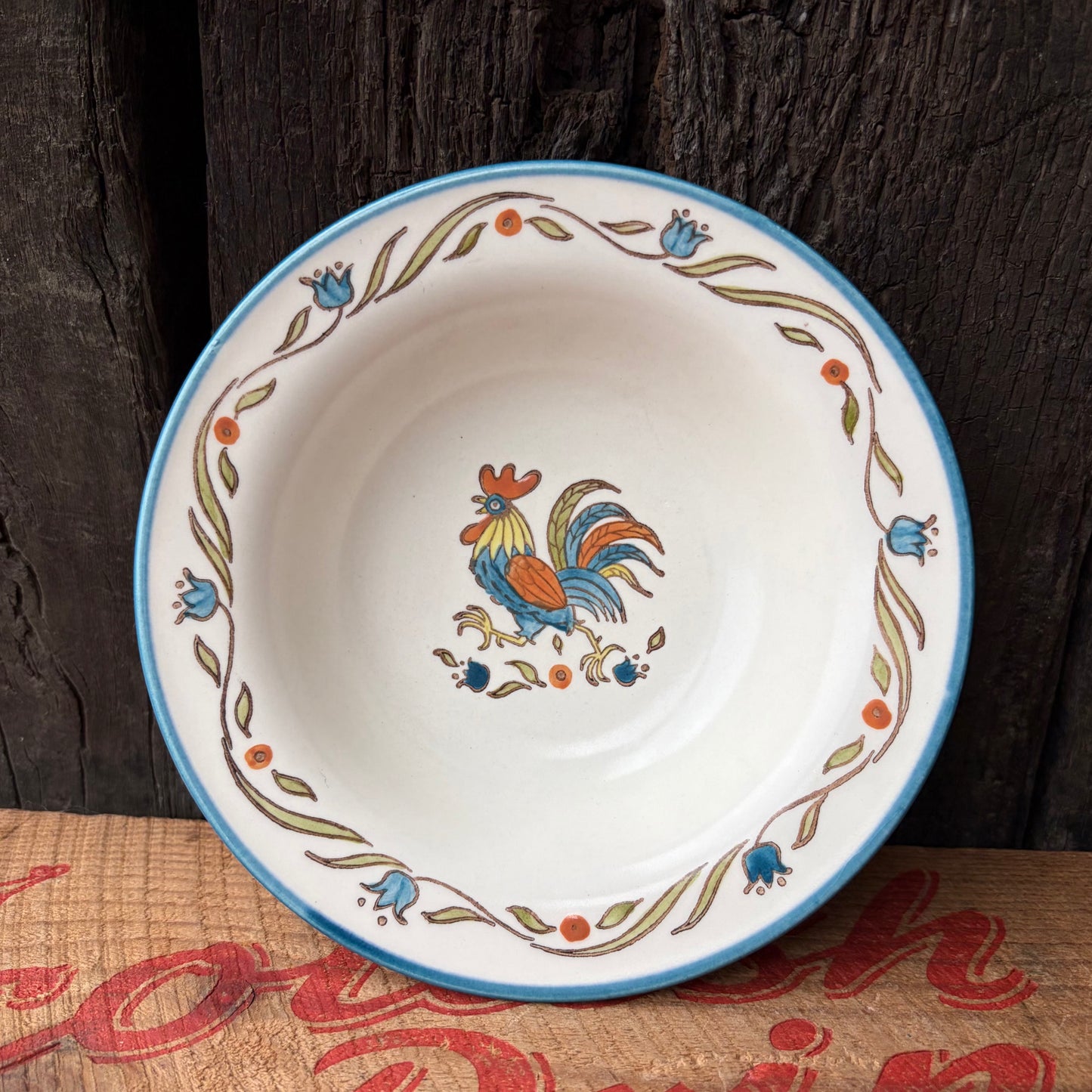 【USA vintage】Metlox Poppytrail California ROOSTER Small Plate