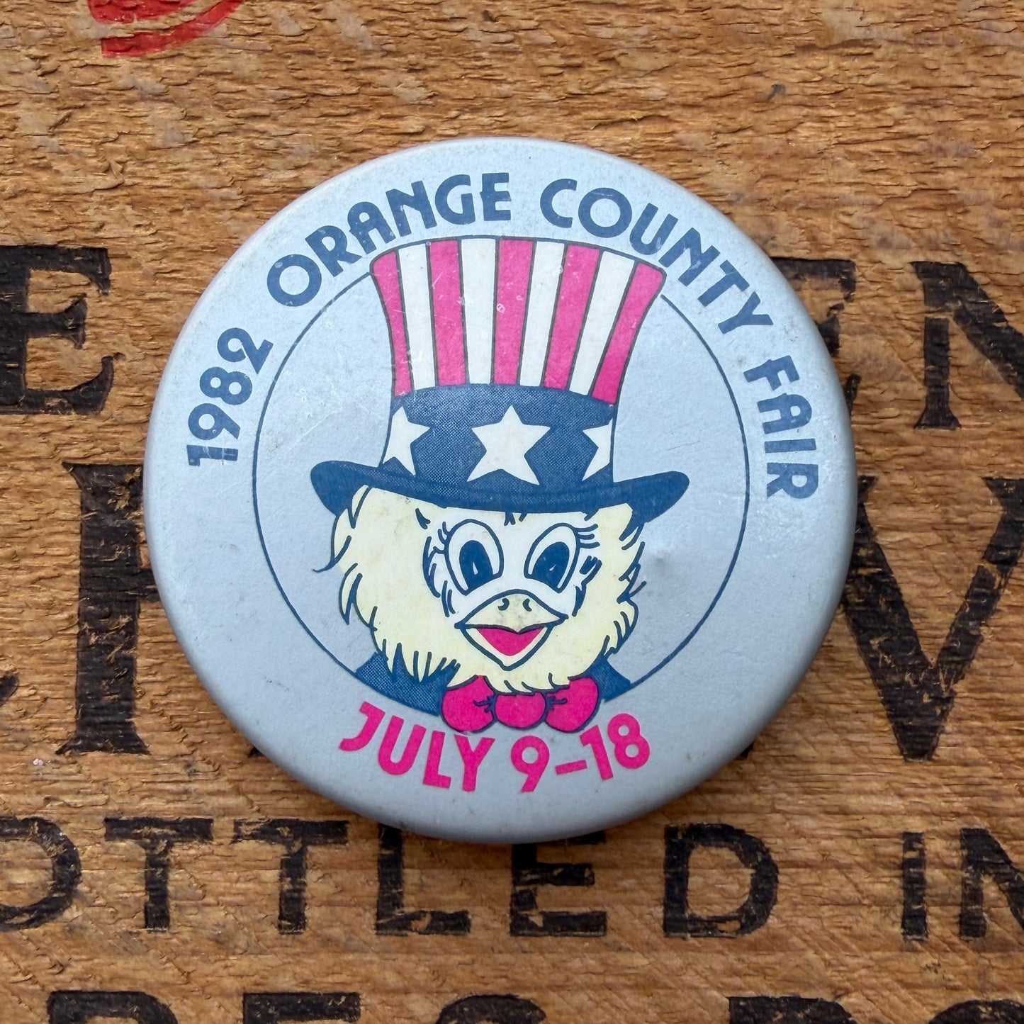【USA vintage】Orange County Fair 缶バッジ　②