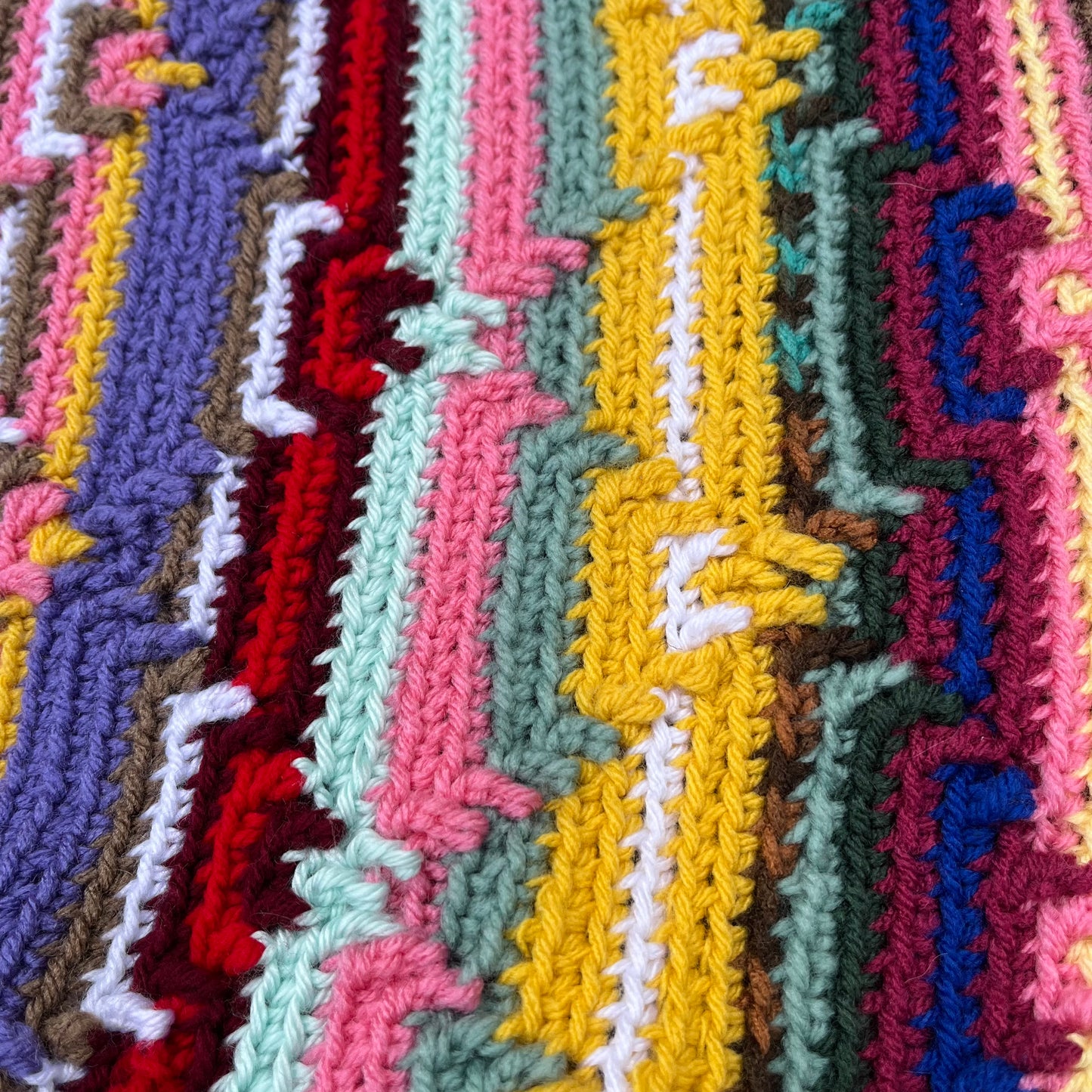 【USA vintage】granny blanket stripe