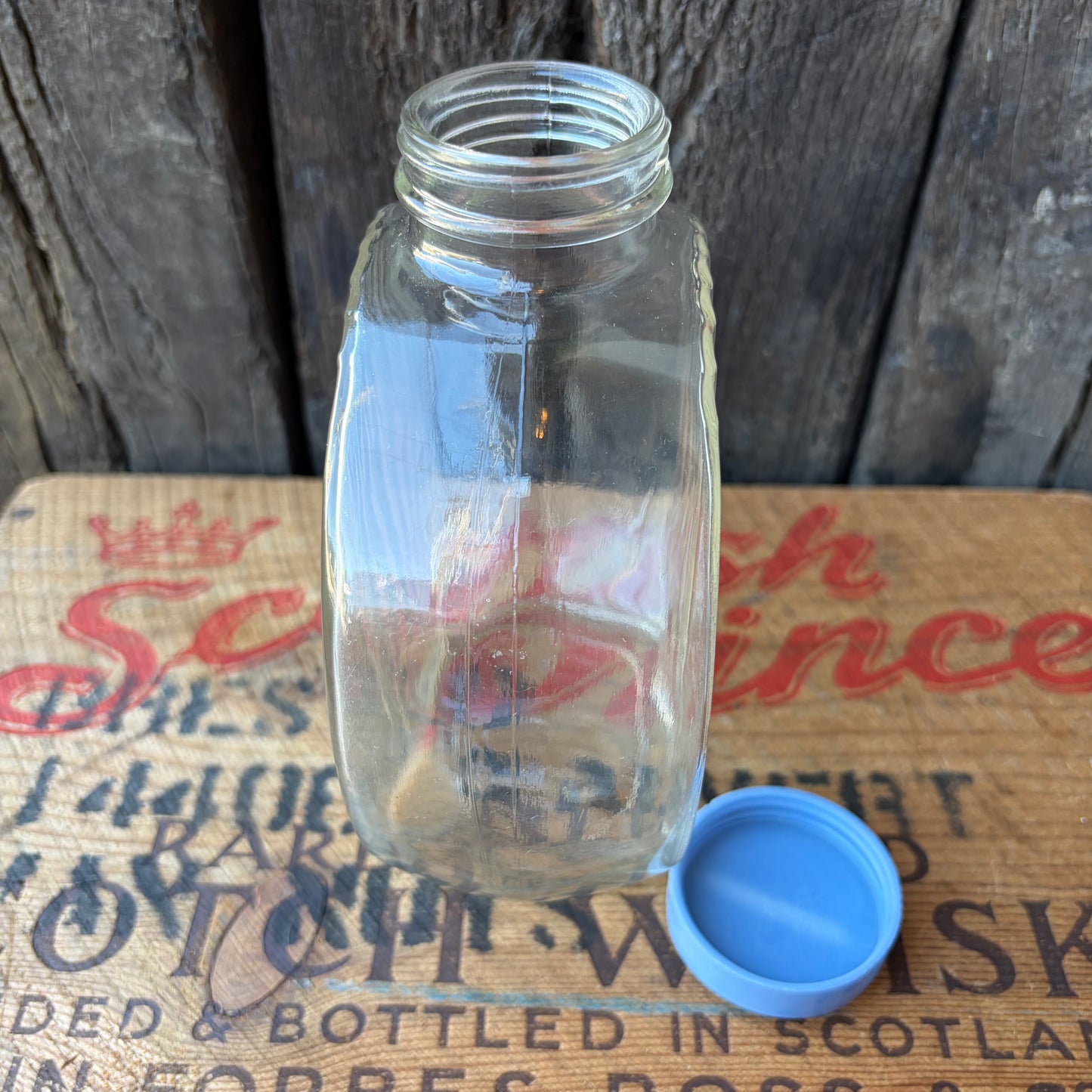 【USA vintage】Flat Glass Bottle