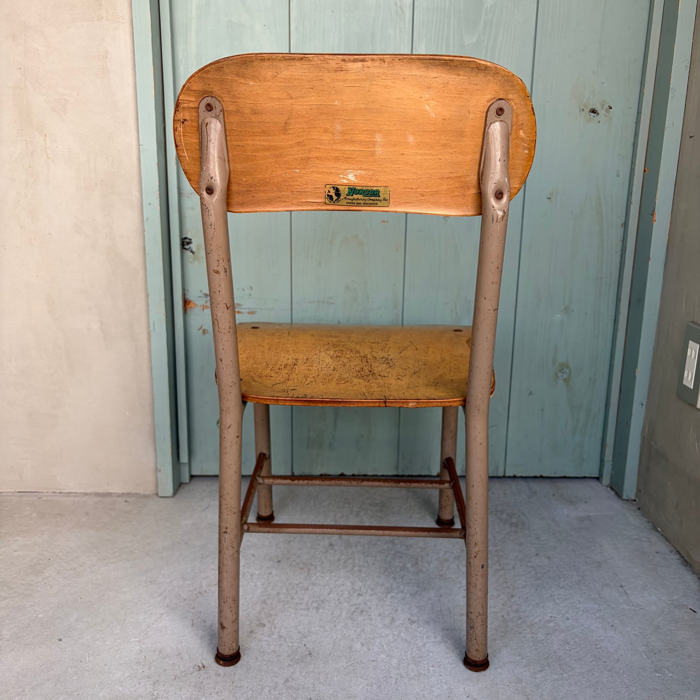 【USA vintage】NORCOR Manufacturing Company, Inc. School Chair ②