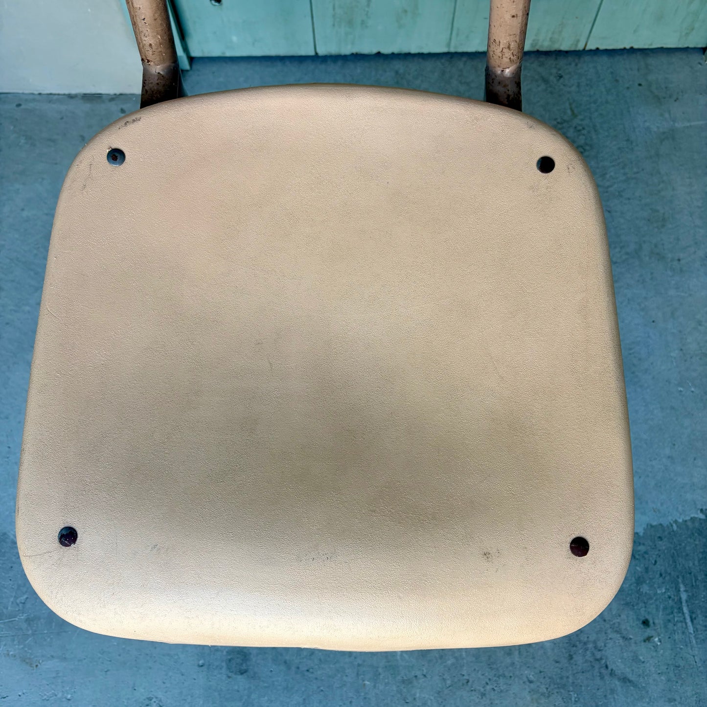 【USA vintage】60-70’s School Chair Ivory ①