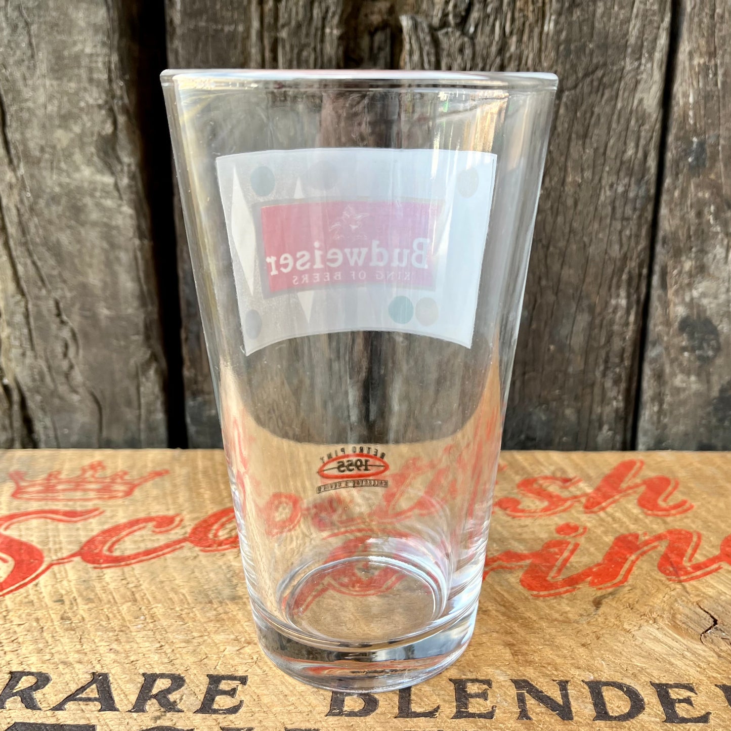 【USA vintage】Budweiser Beer Glass 1955