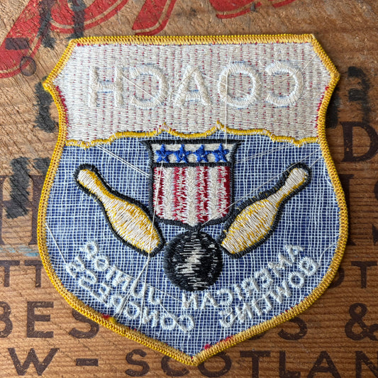 【USA vintage】American Junior Bowling Coach Patch