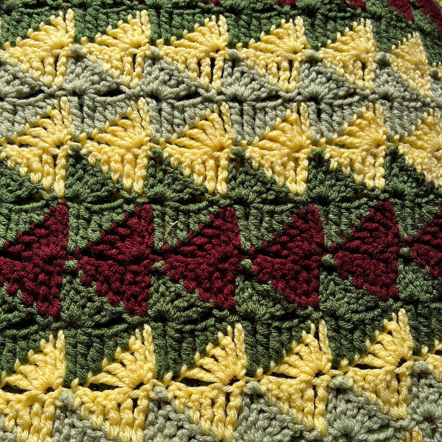 【USA vintage】granny blanket triangle pattern