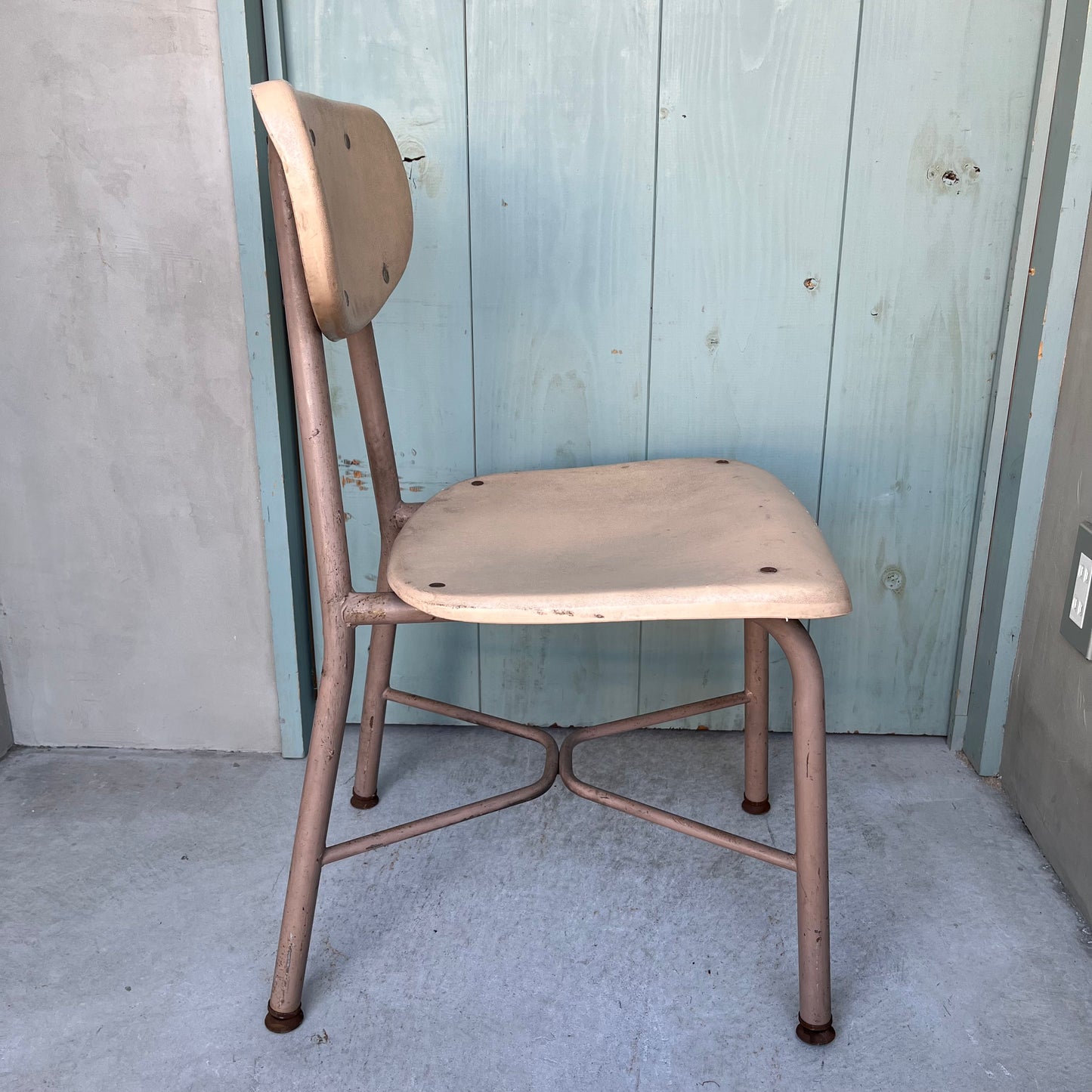 【USA vintage】60-70’s School Chair Ivory
