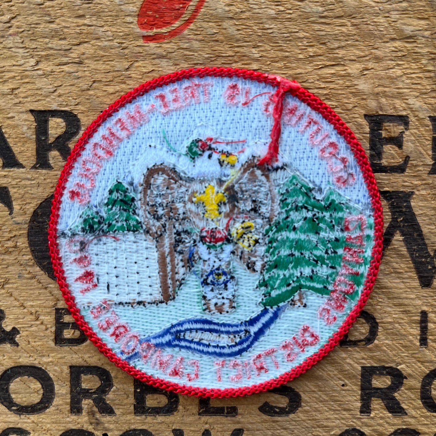 【USA vintage】Boy Scout Patch Totem pole