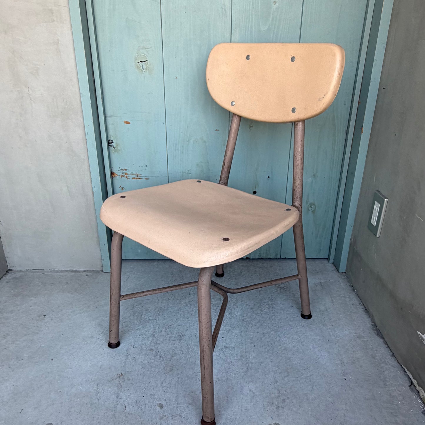 【USA vintage】60-70’s School Chair Ivory
