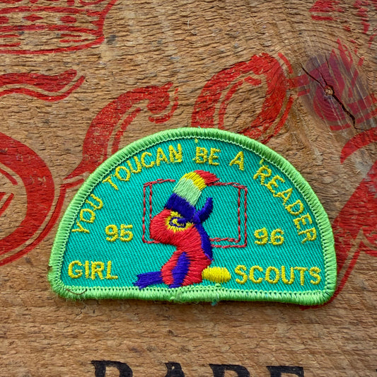 【USA vintage】Girl Scout YOU TOUCAN BE A READER Patch