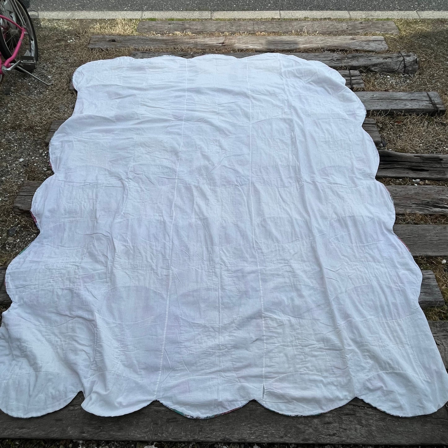 【USA】feed sack antique quilt