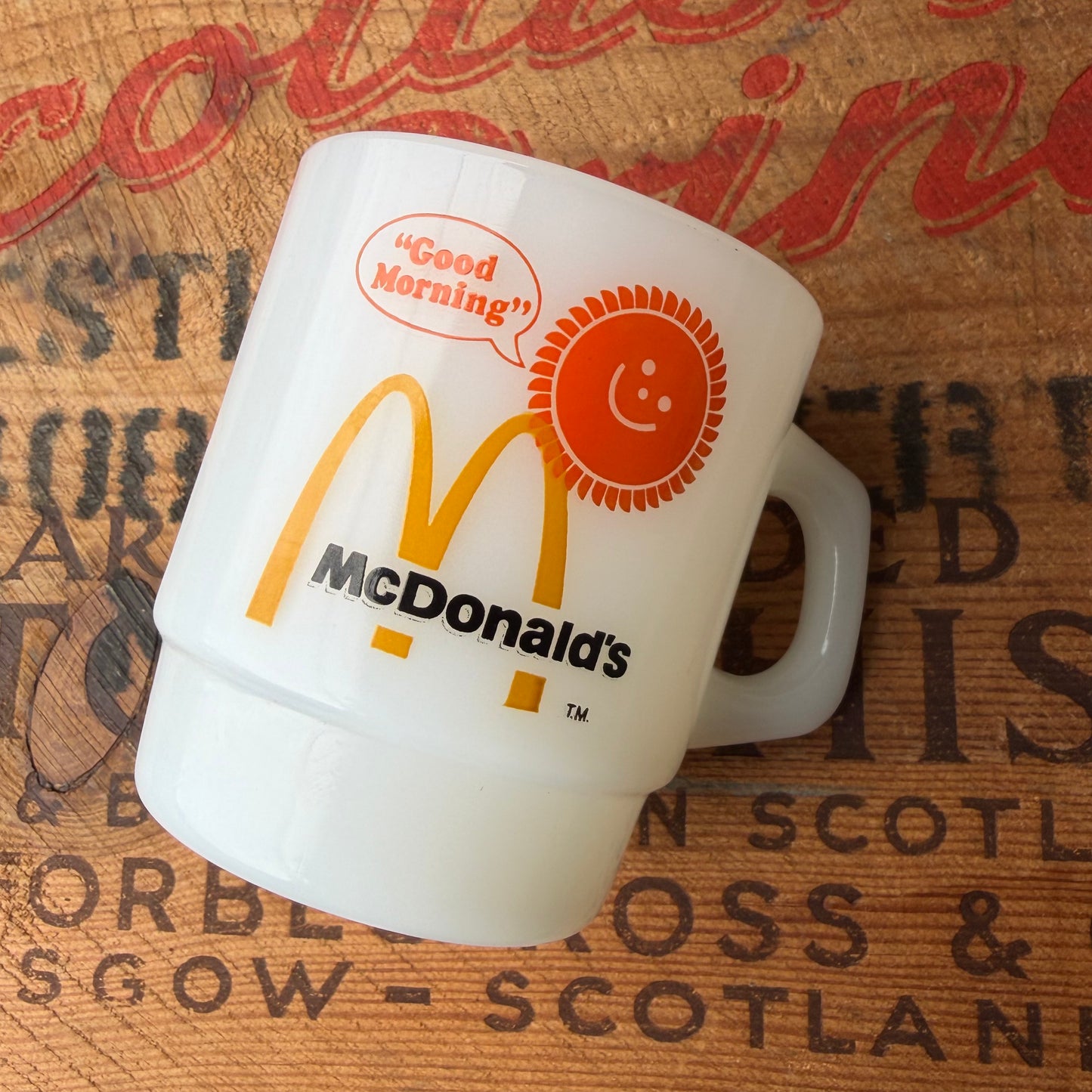 【1960~70 USA vintage】Fire-King McDonald's Mug cup
