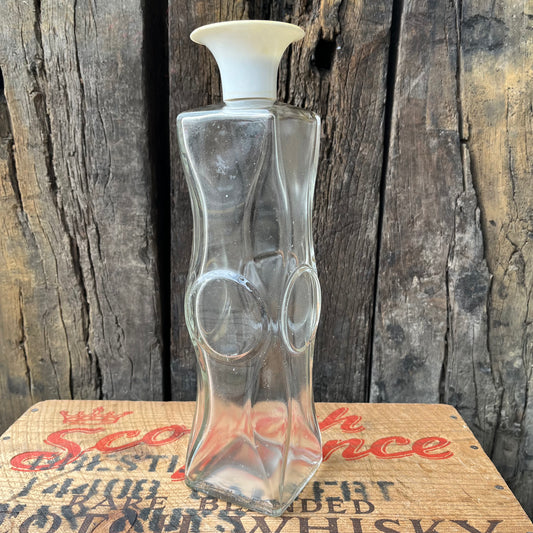 【USA vintage】 Glass Liquor Bottle