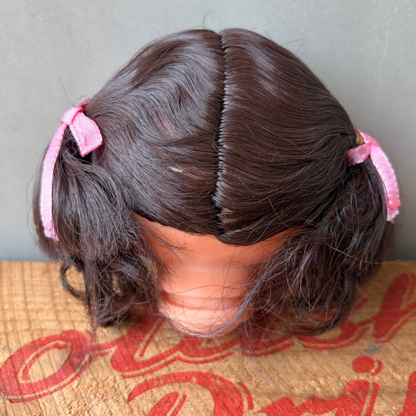 【USA vintage】Doll head Girl Brunette
