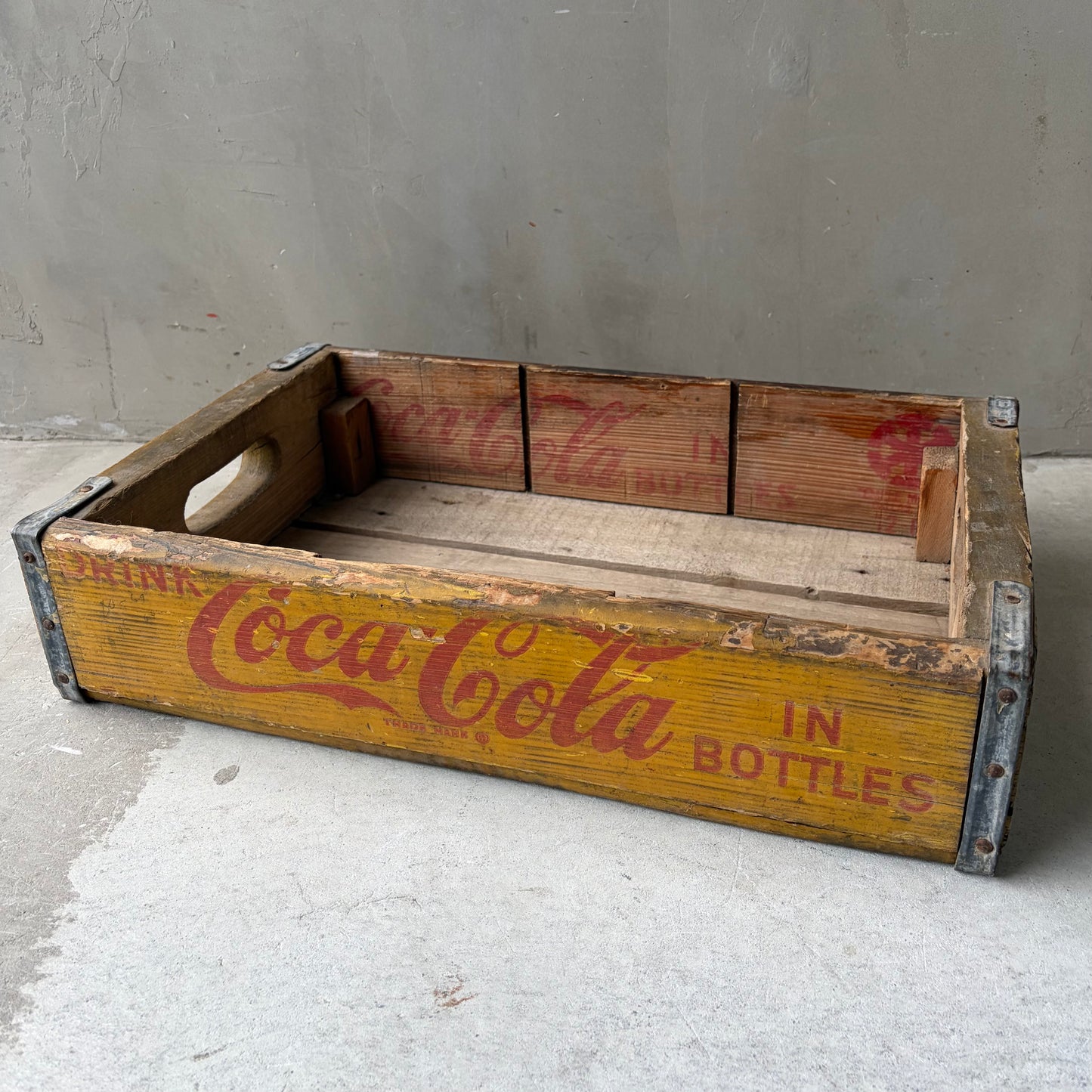 【USA vintage】Coca-Cola Wooden Box