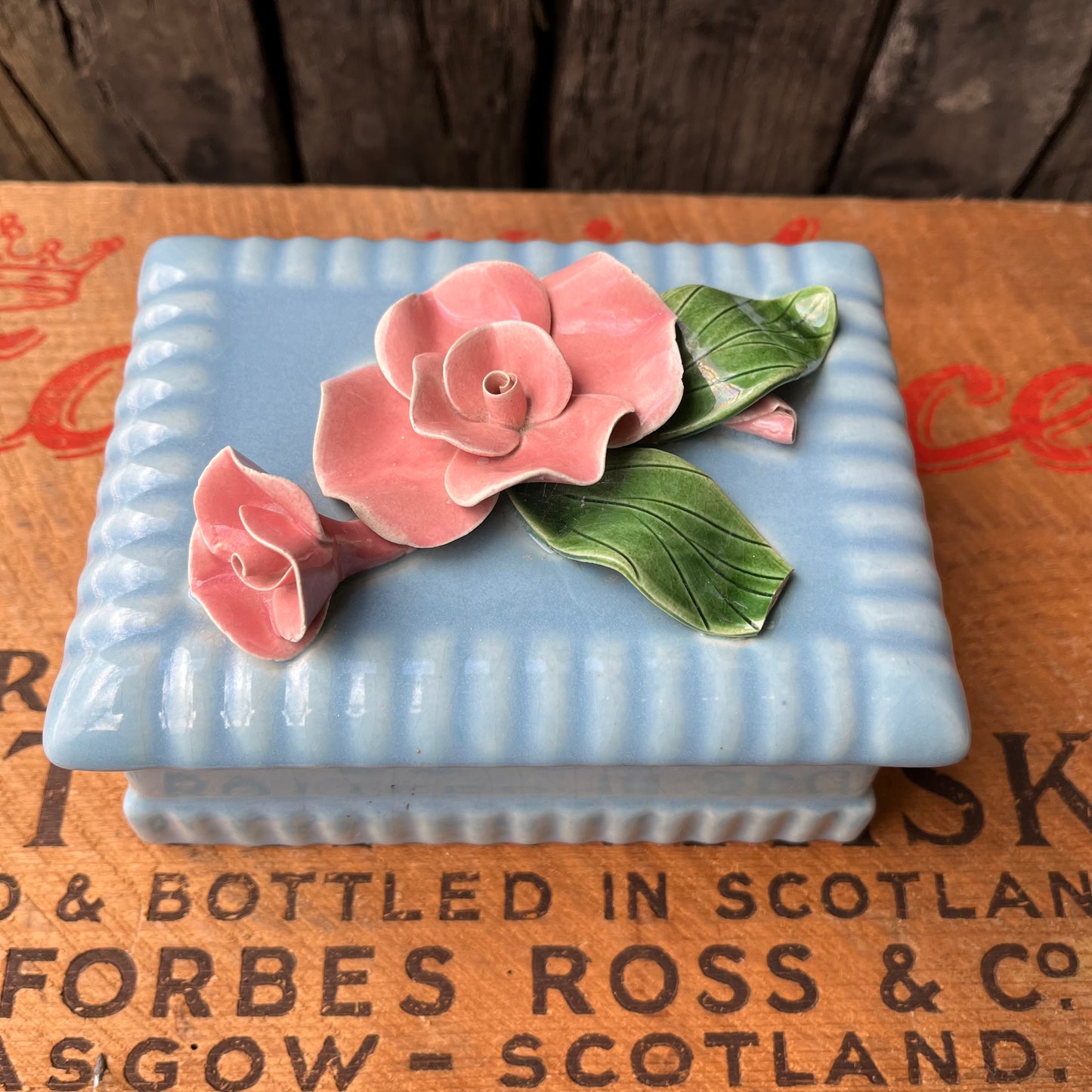 【USA vintage】Pottery Accessory Box