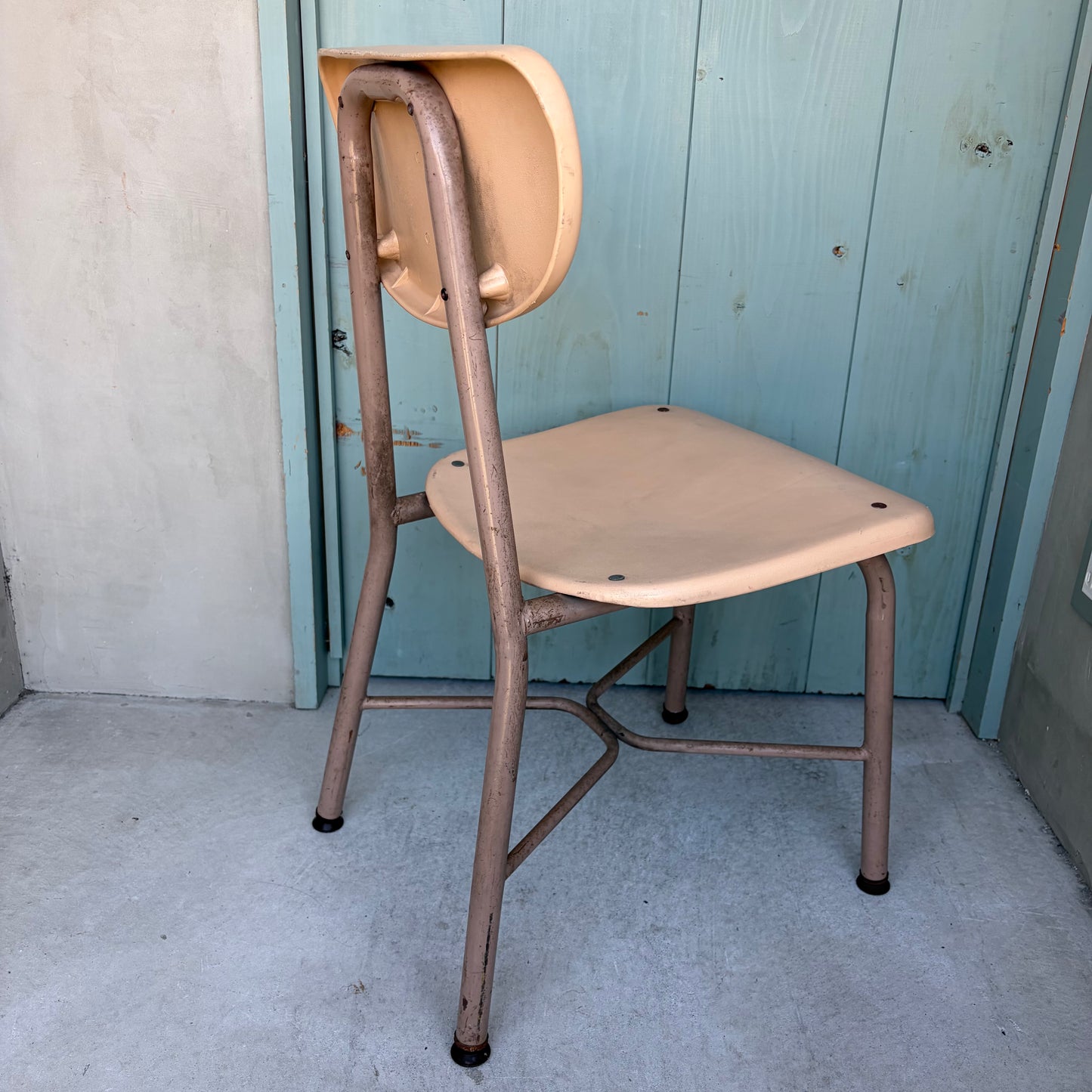 【USA vintage】60-70’s School Chair Ivory