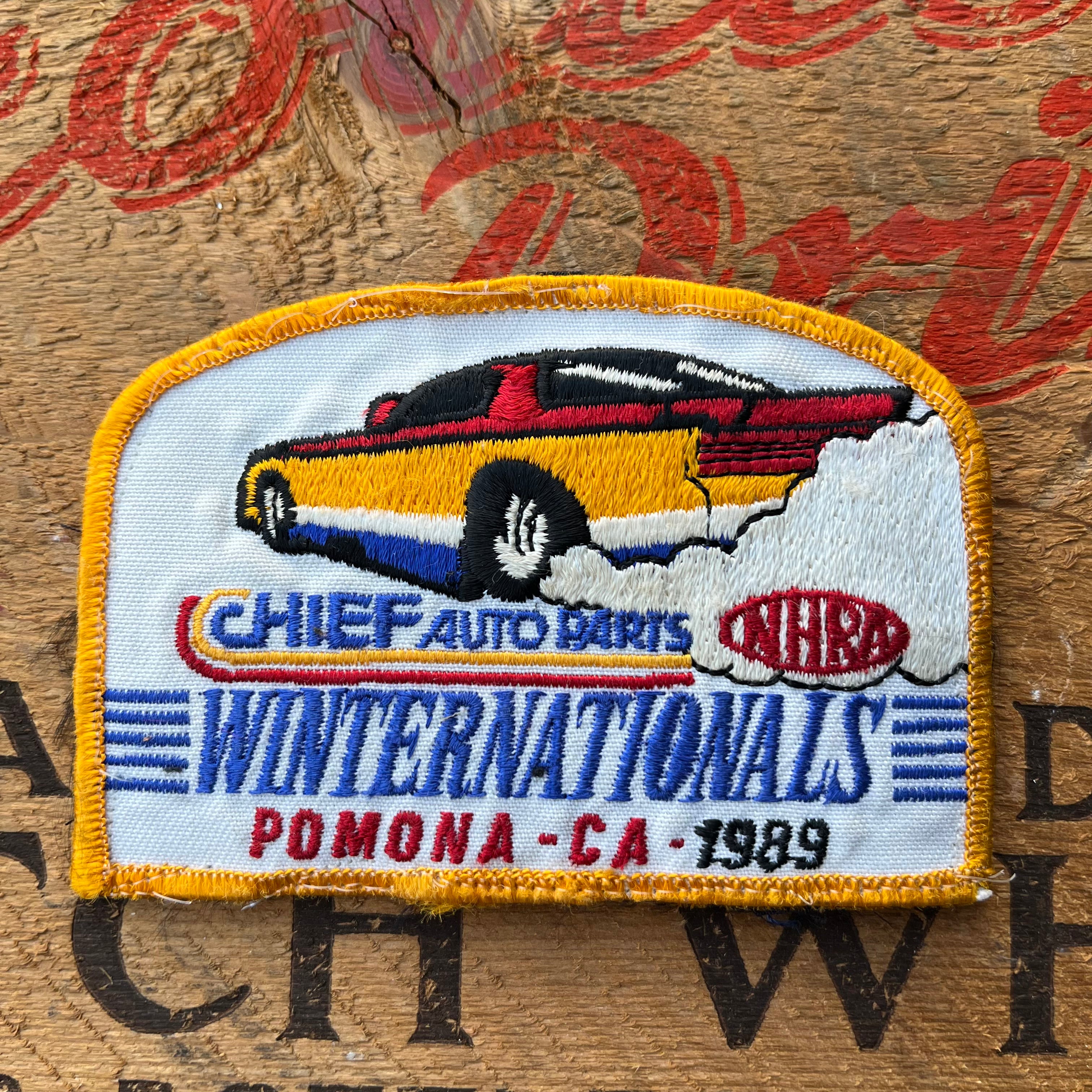 【USA vintage】NHRA 1989 Pomona Nationals Racing Patch – 雑貨屋ポッポ