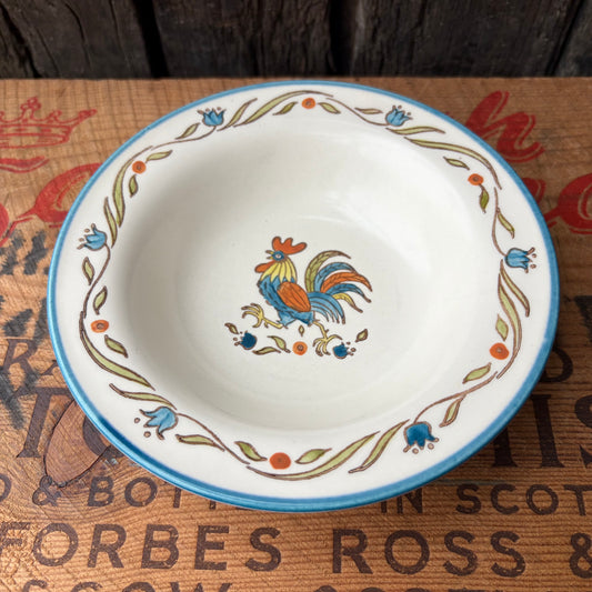【USA vintage】Metlox Poppytrail California ROOSTER Serving Bowl