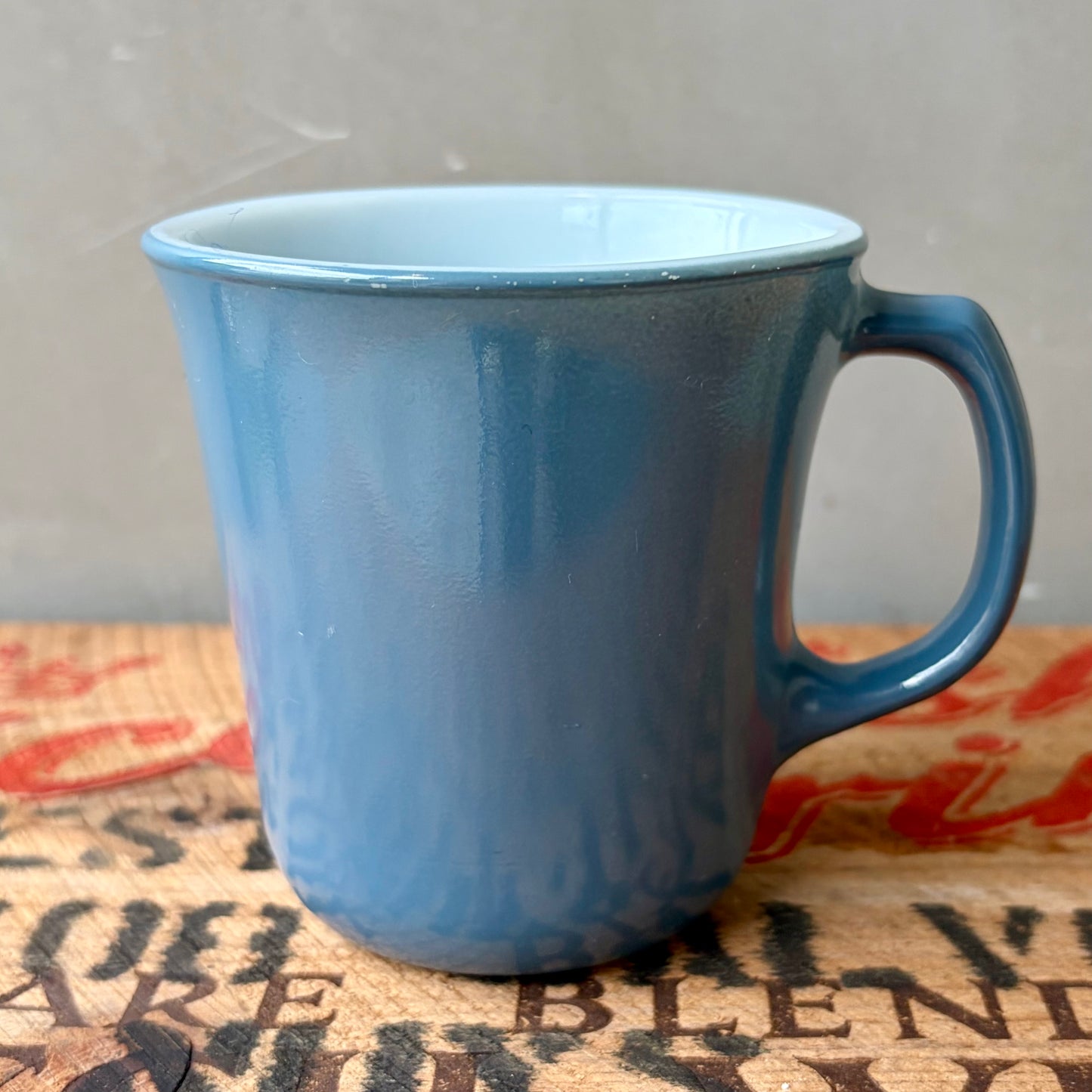 【USA vintage】Corning Mug Cup blue