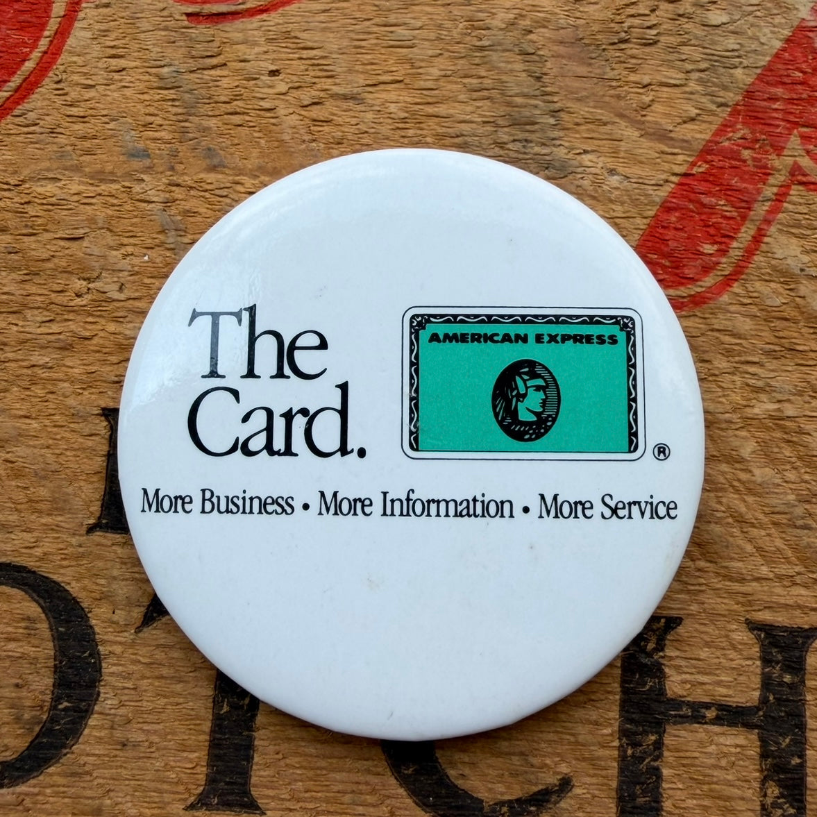 【USA vintage】American Express 缶バッジ