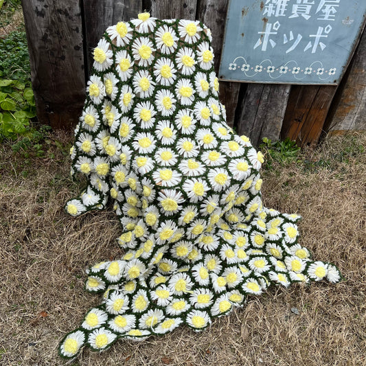 【USA vintage】granny blanket flowers