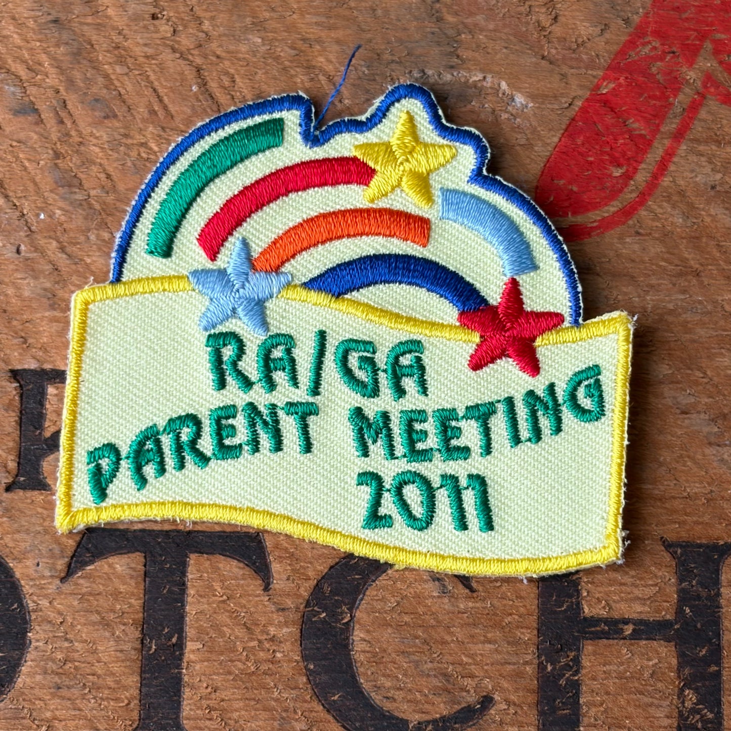 【USA vintage】Girl Scout Patch 
RA/GA Parent Meeting
